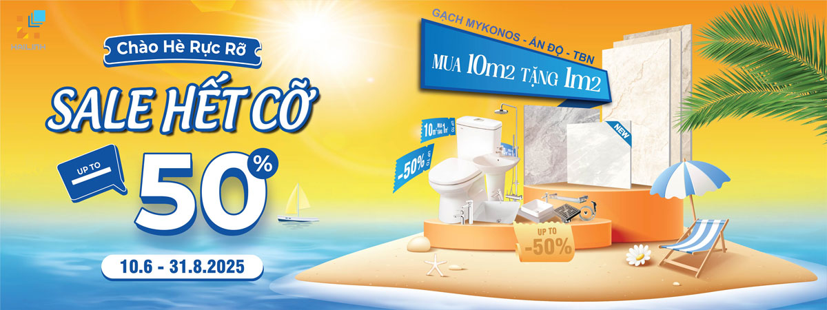 Banner Chào hè rực rỡ, siêu sale hết cỡ lên tới 50%
